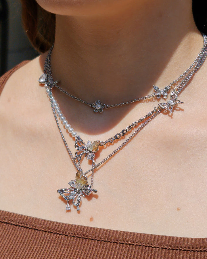 Amber Wings Pearl Necklace - Nikaneko