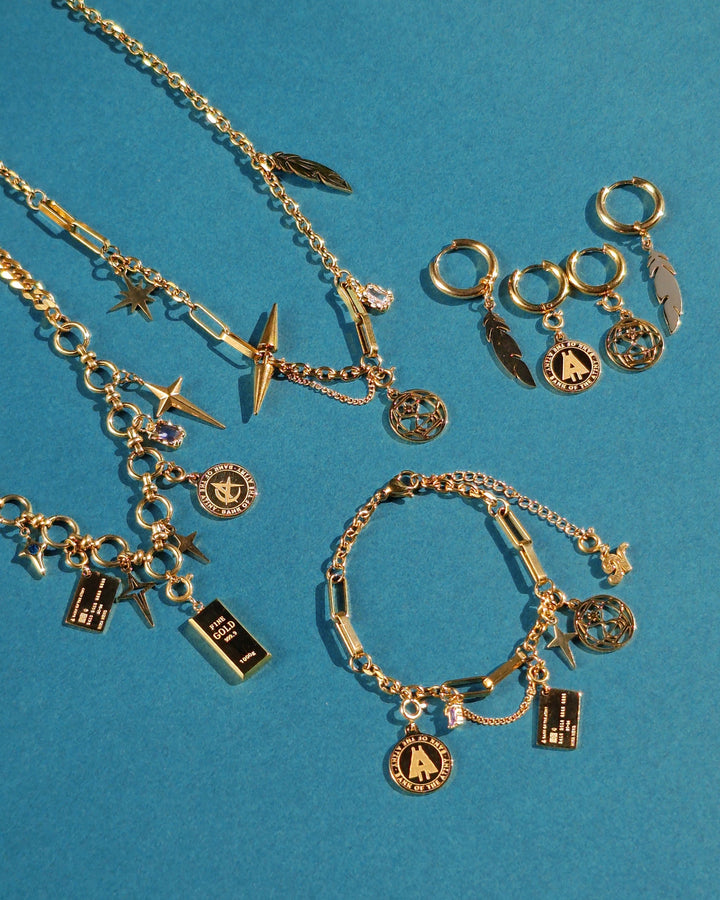 Ateez Golden Hour Mismatched Earrings - Nikaneko