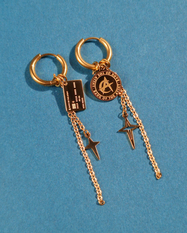 Ateez Golden Hour Mismatched Earrings - Nikaneko