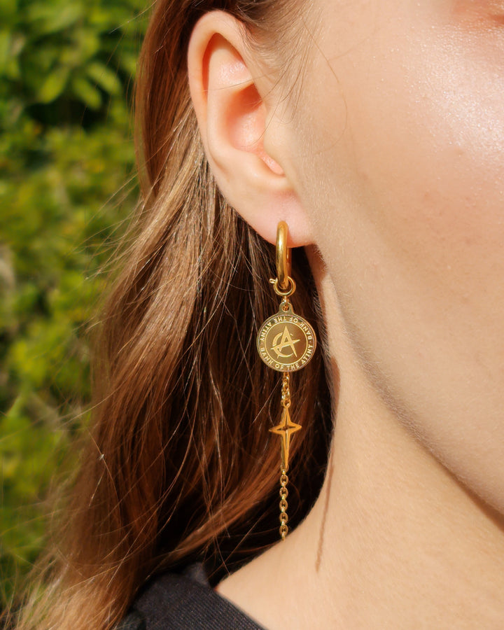 Ateez Golden Hour Mismatched Earrings - Nikaneko