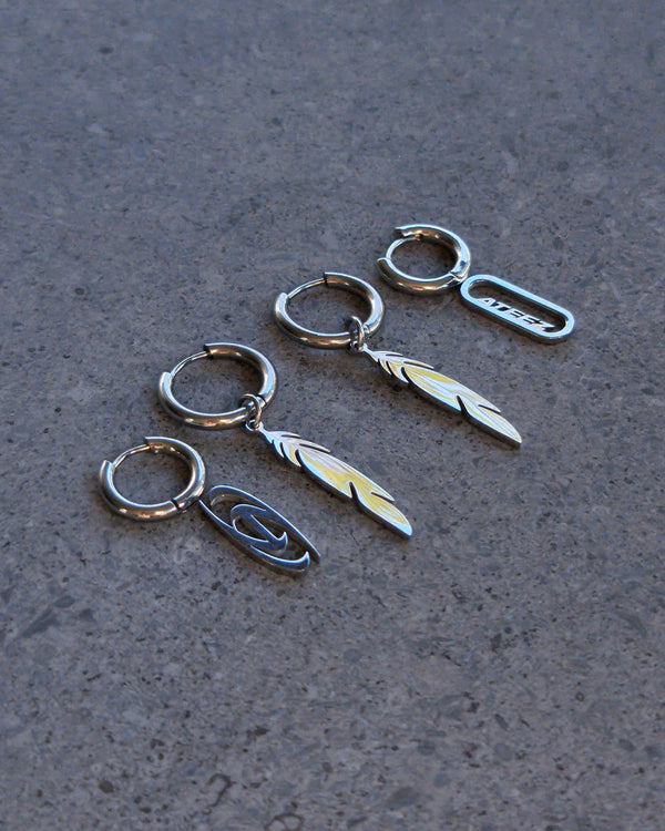 Ateez Halazia Mystical Feather Earrings - Nikaneko