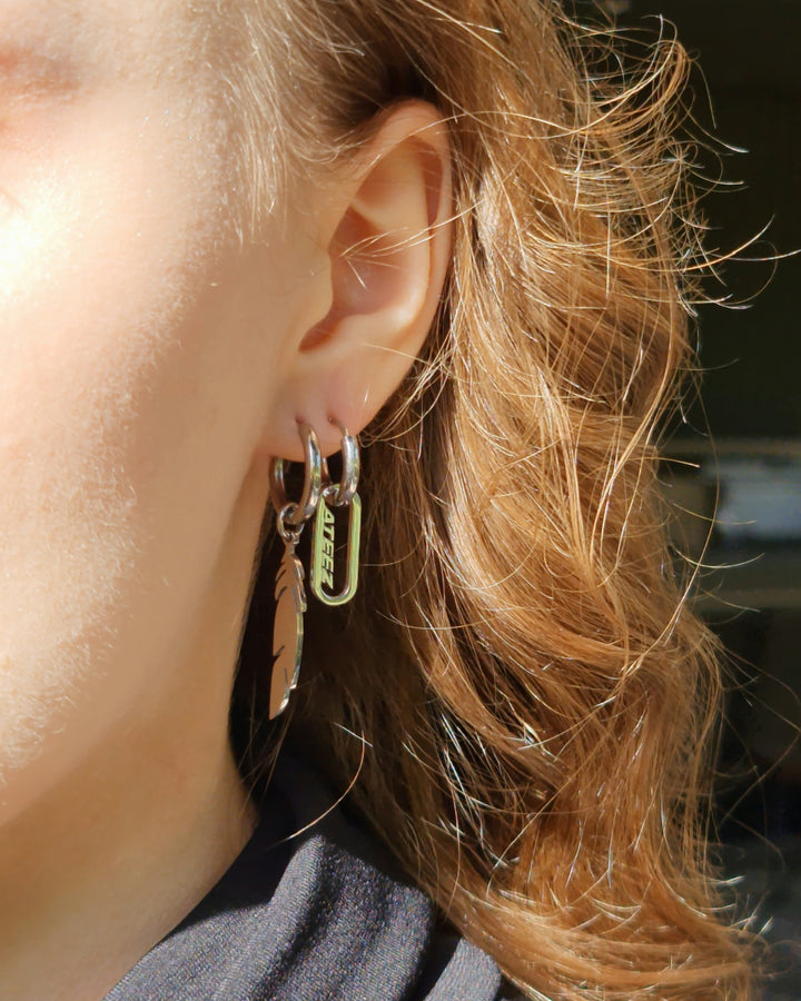 Ateez Halazia Mystical Feather Earrings - Nikaneko