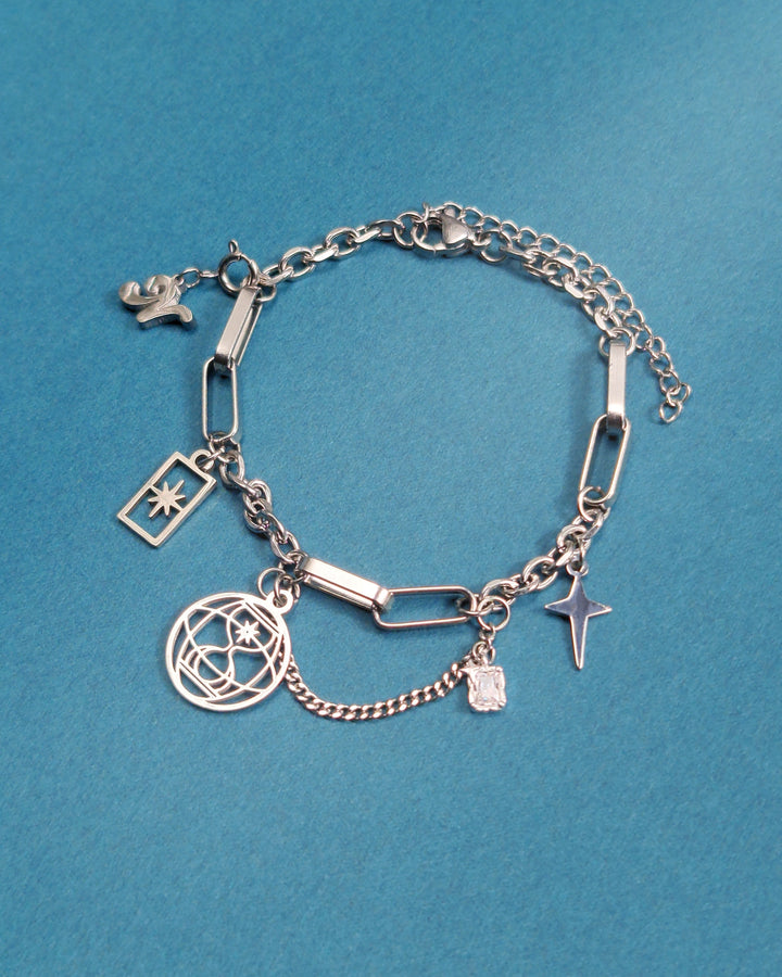 Ateez Hourglass Silver Bracelet - Nikaneko