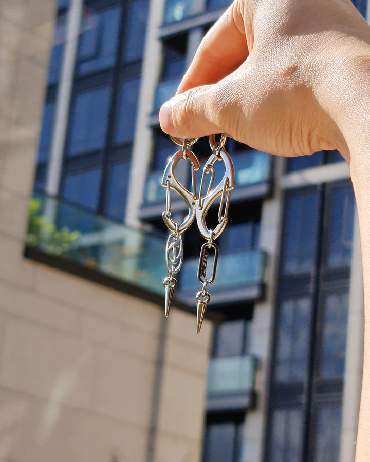 Ateez S - Biner Spike Earrings - Nikaneko