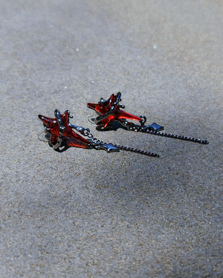 Blood Star Earrings - Nikaneko