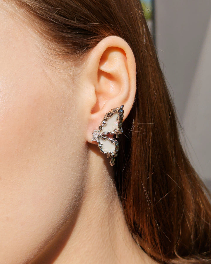 Butterfly Fantasy Mismatched Earrings - Nikaneko