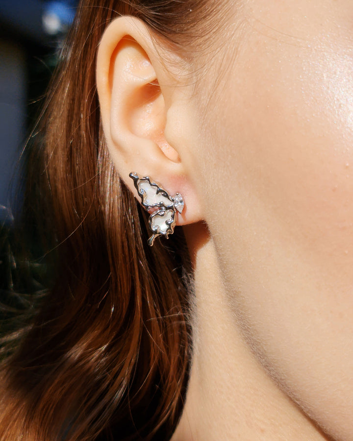 Butterfly Fantasy Mismatched Earrings - Nikaneko