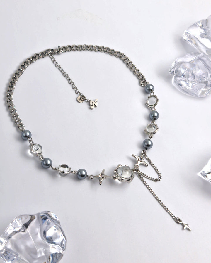 Crystal Orb Necklace - Nikaneko