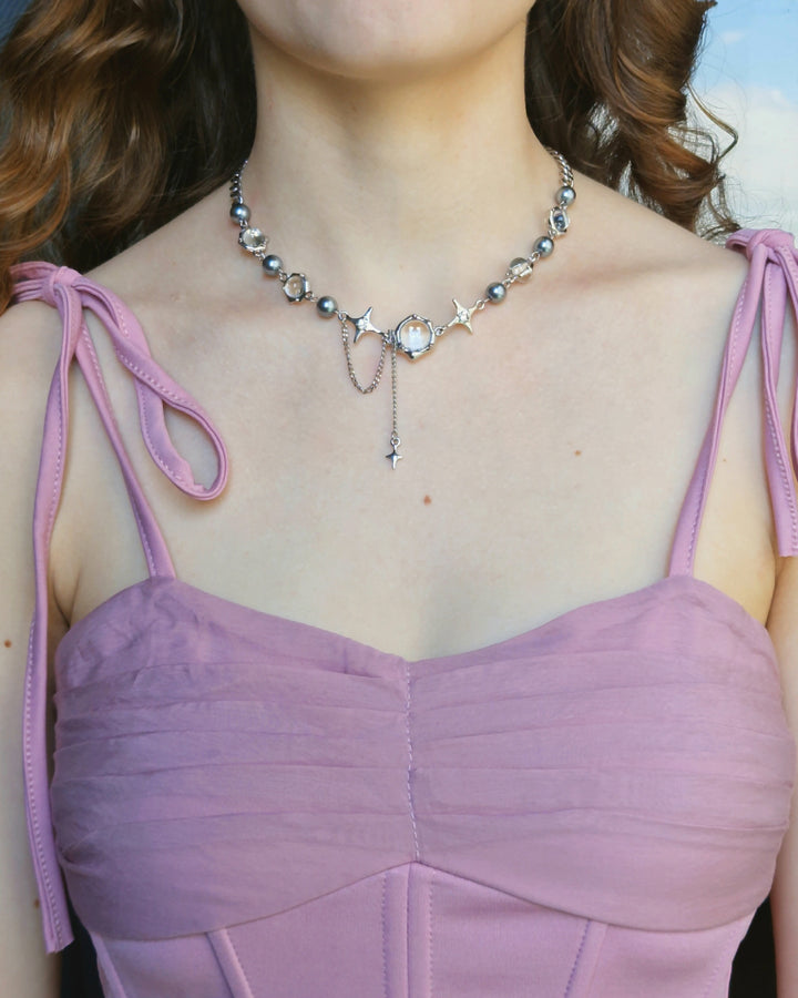 Crystal Orb Necklace - Nikaneko