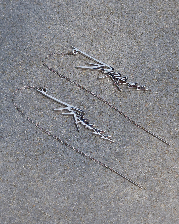 Drama Trauma aespa Threader Earrings - Nikaneko