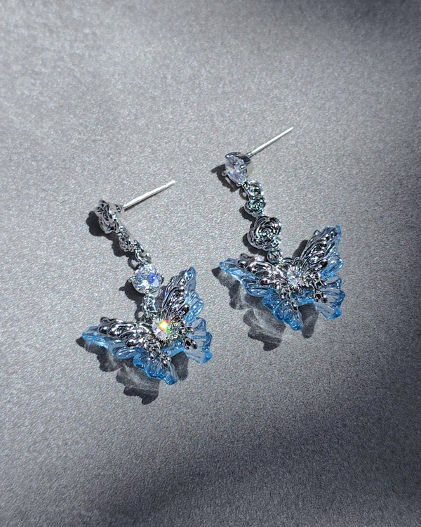 Frosty Butterfly Earrings