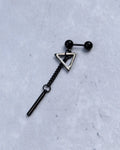 Geometric Earring Black - Nikaneko