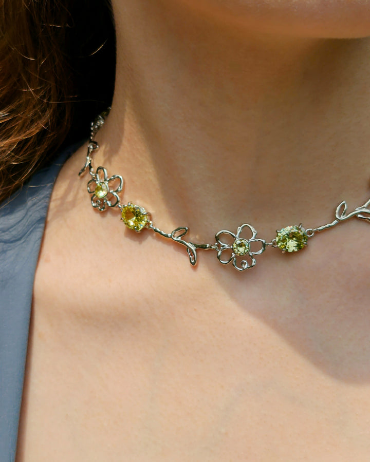 Green Bloom Necklace - Nikaneko