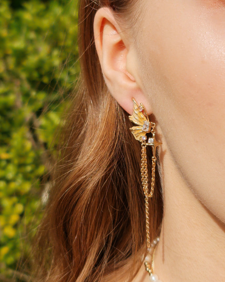 Honey Butterfly Earrings - Nikaneko