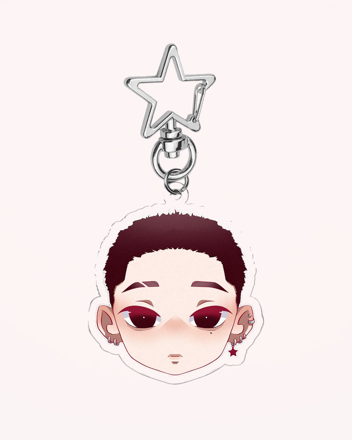 Hyunjin Illustrated Keychain - Nikaneko