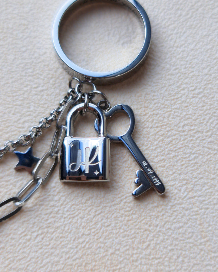 Nikaneko - Jungkook Inspired Double Chain Ring Eternal Seven