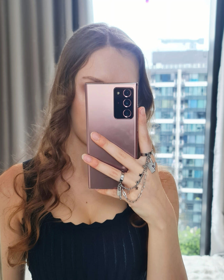 Nikaneko - Jungkook Inspired Double Chain Ring Eternal Seven