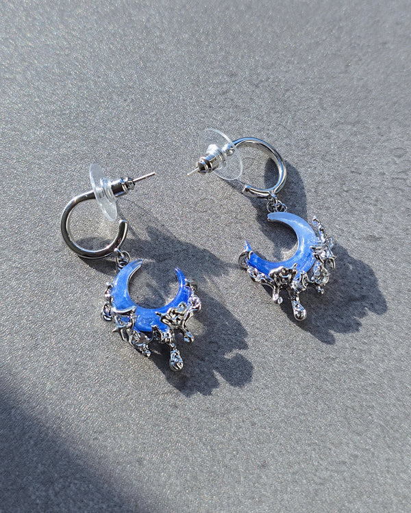 Midnight Crescent Earrings