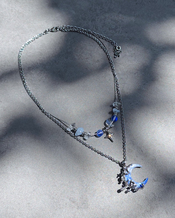 Midnight Crescent Necklace