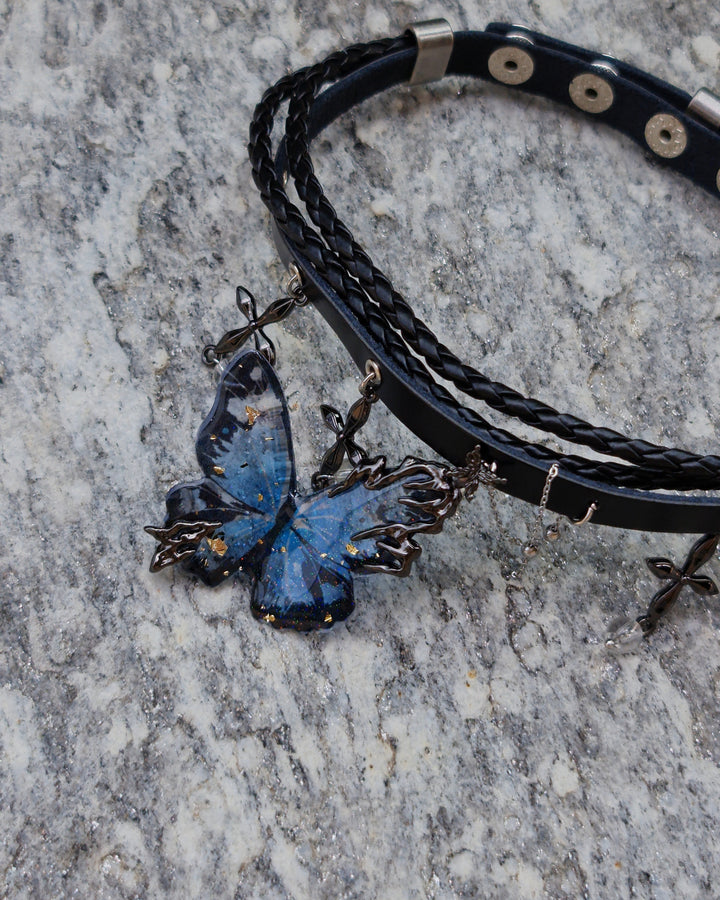 Midnight Flutter Necklace and Choker - Nikaneko