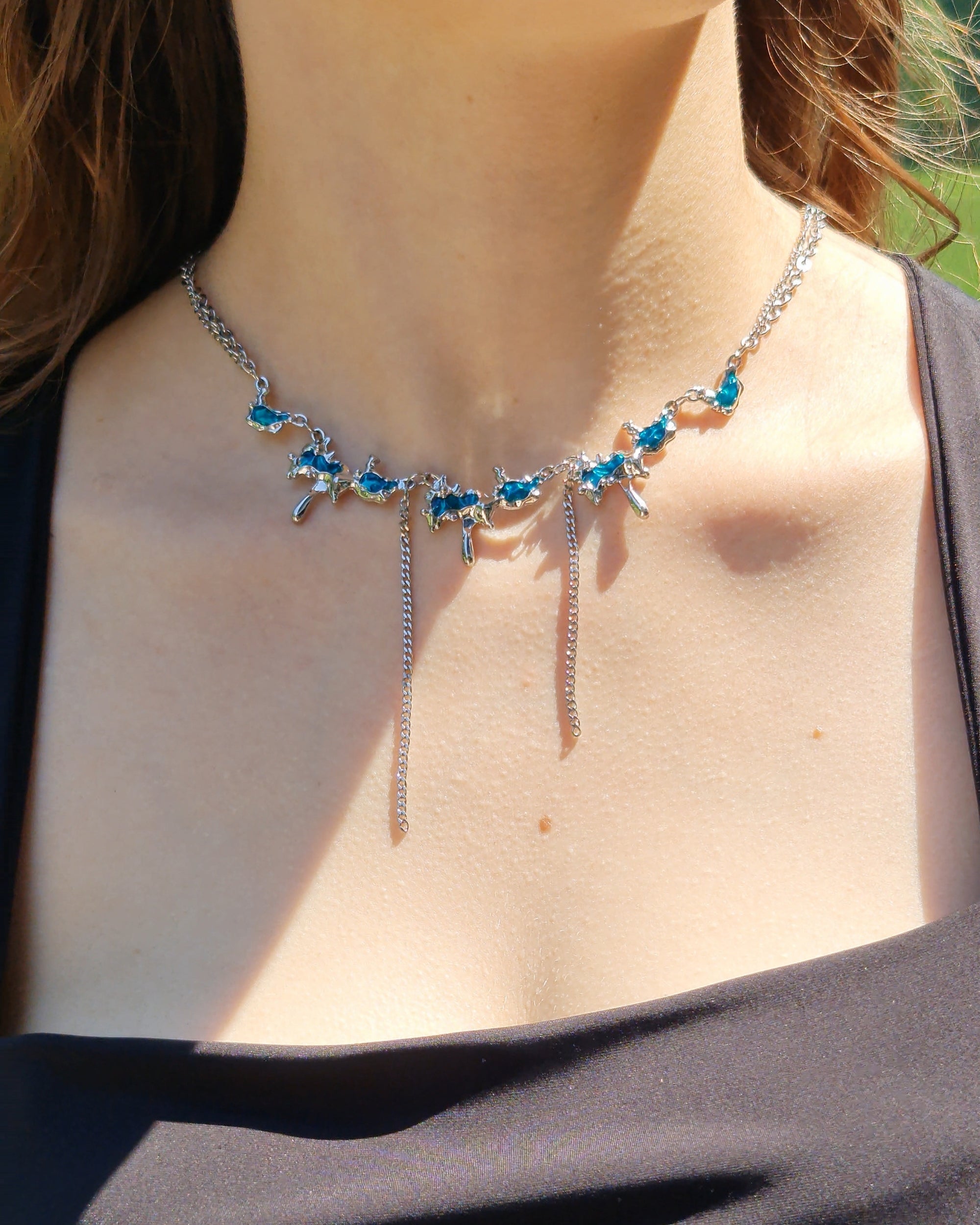 Ocean Blue Necklace - Nikaneko