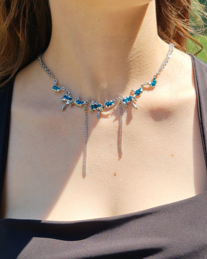 Ocean Blue Necklace - Nikaneko