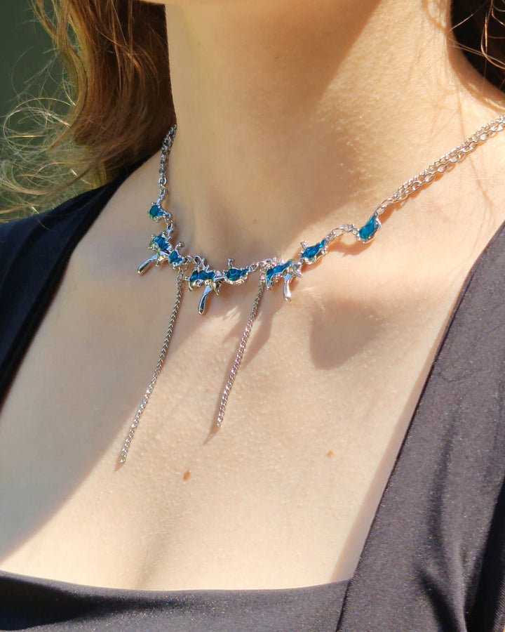 Ocean Blue Necklace - Nikaneko
