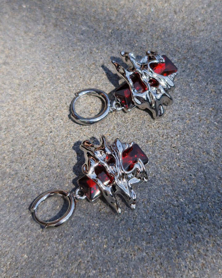Ruby Mist Earrings - Nikaneko