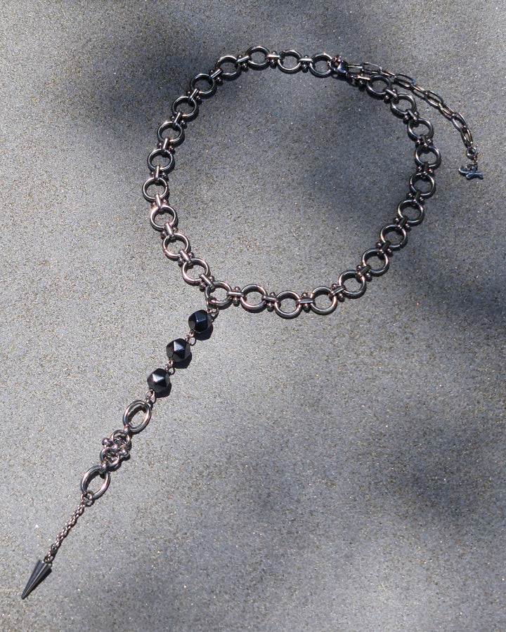 Shadow Spike Choker Necklace - Nikaneko