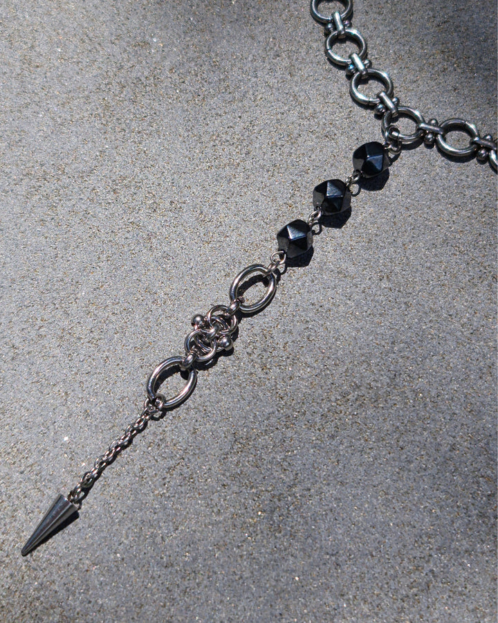 Shadow Spike Choker Necklace - Nikaneko