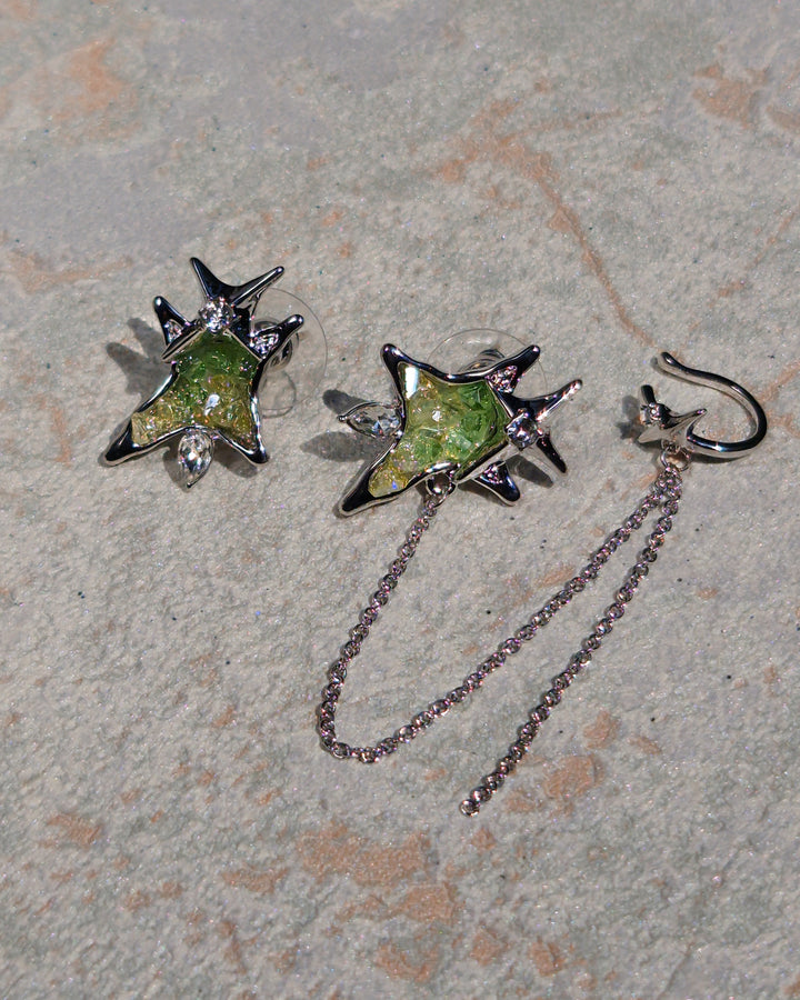 Starry Fade Mismatched Earrings - Nikaneko