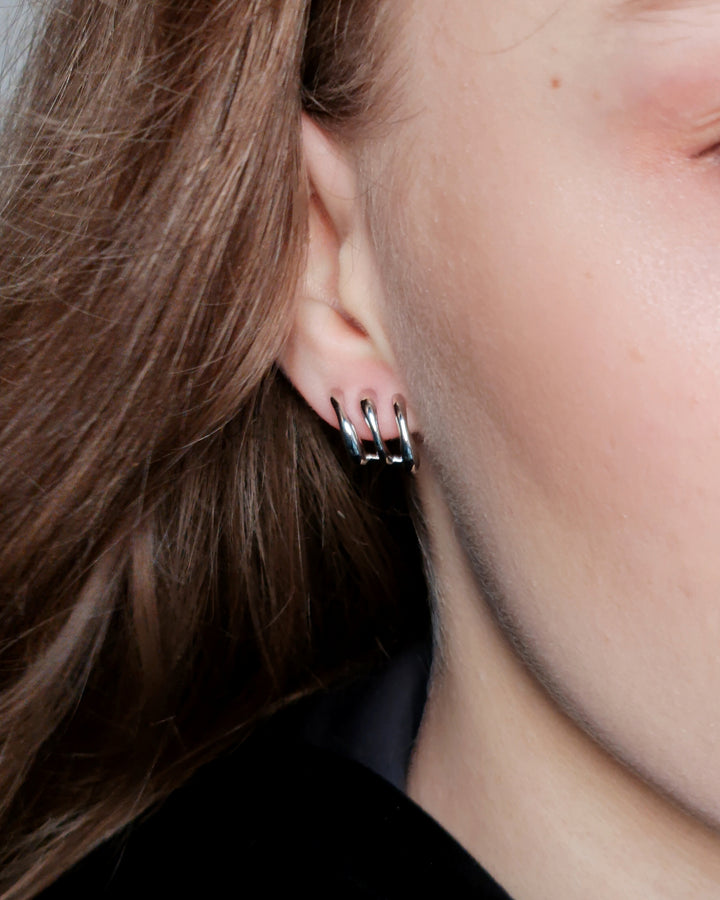 Triple Hoop Earrings - Nikaneko