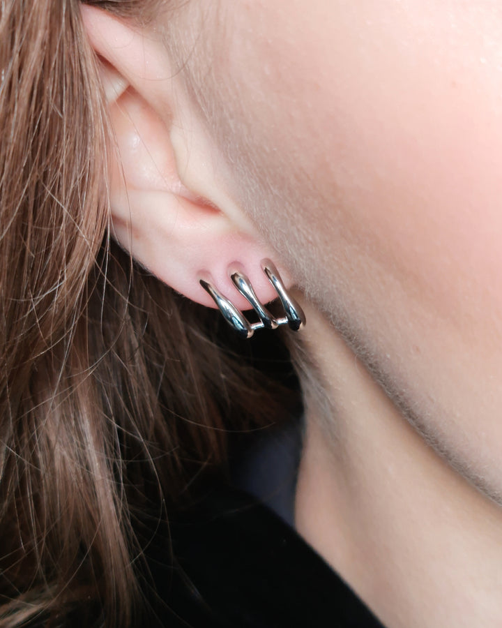 Triple Hoop Earrings - Nikaneko