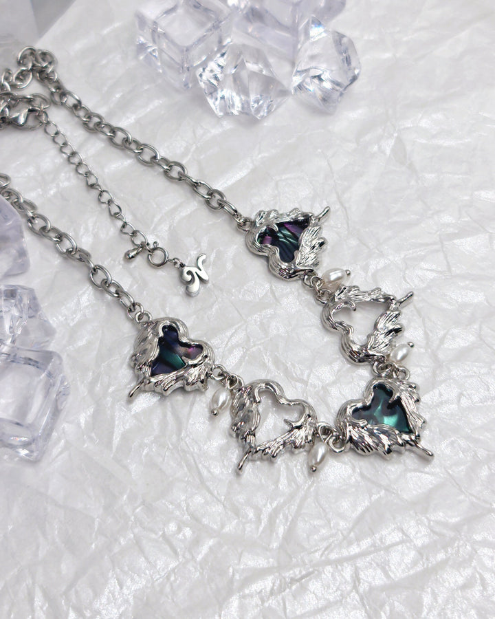Aurora Heart Necklace - Nikaneko