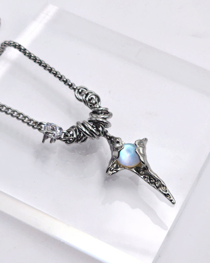 Moonstone Star Necklace - Nikaneko