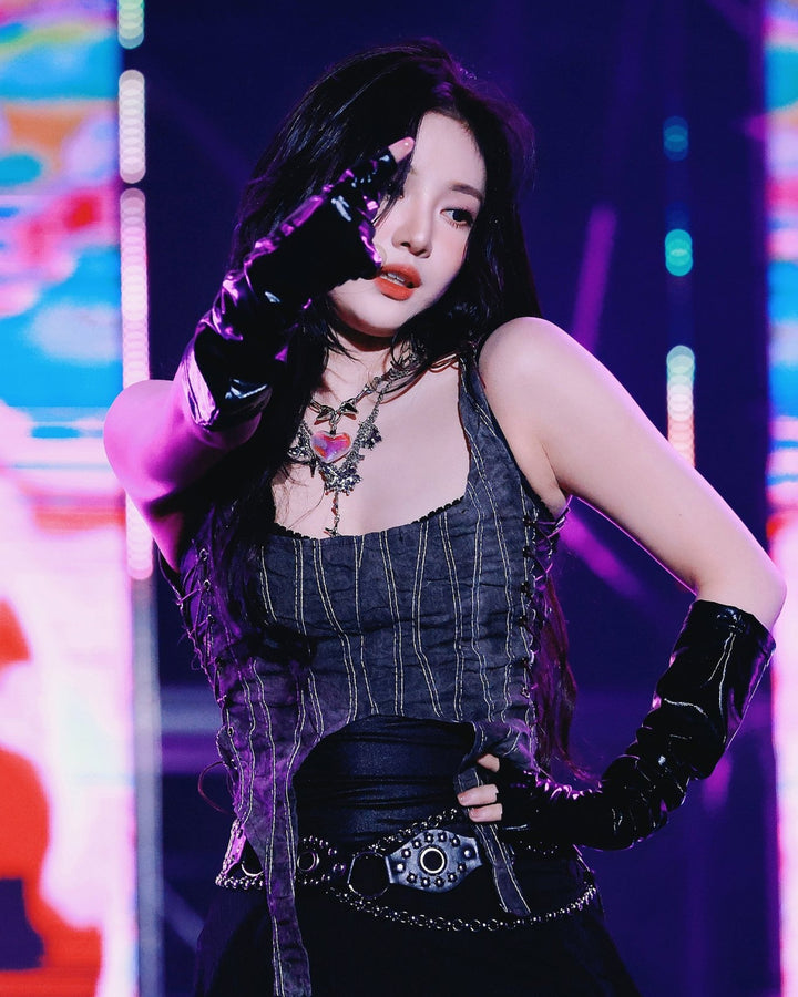 Rainbow Heart Spiky Chain Necklace - Nikaneko