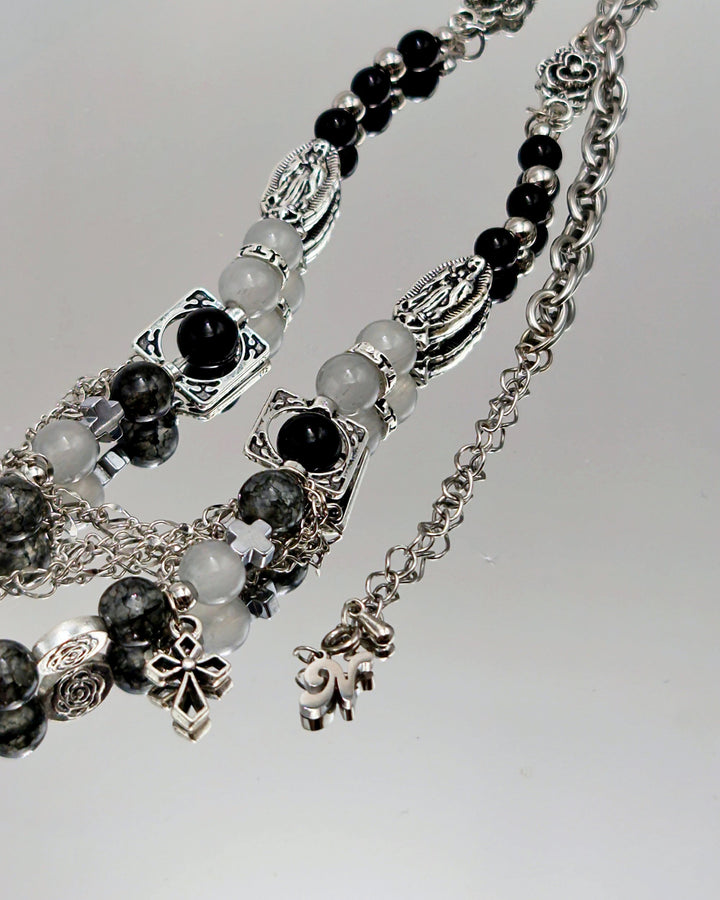 Sacred Rose Cross Necklace - Nikaneko